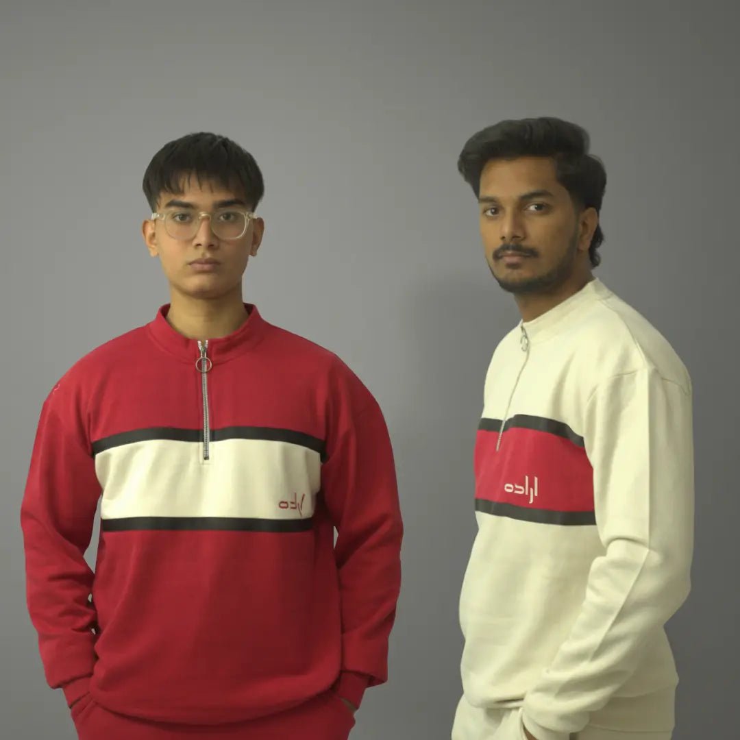 Quarter Zip-Up SweatShirt - Iradah