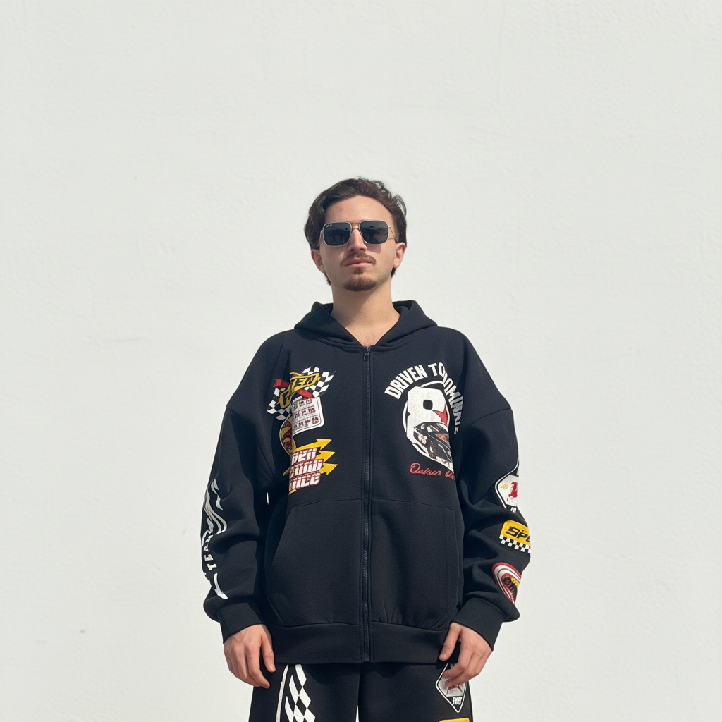 Driven To Dominate Racer Oversized Hoodie