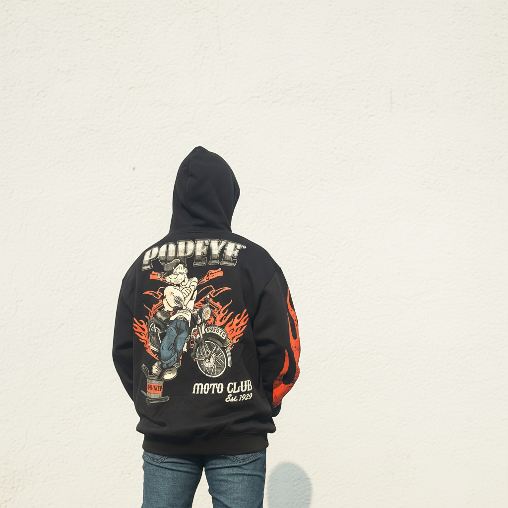 Moto Popeye Club Hoodie