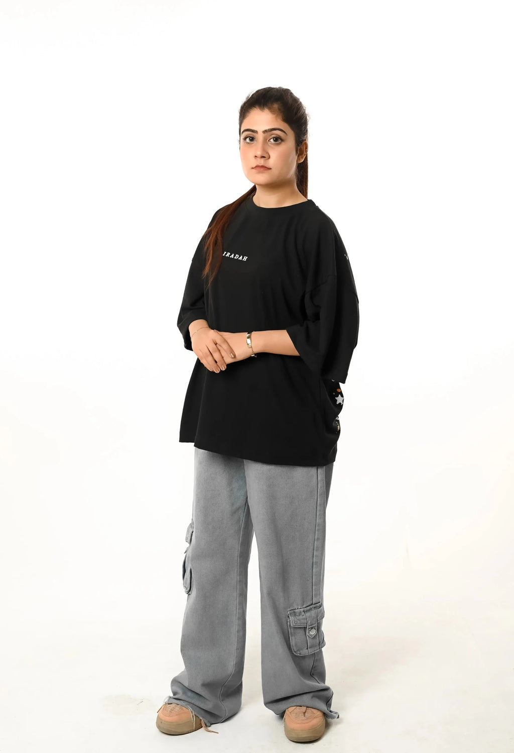 The 'Heroes' Graffiti Oversize Tee - Iradah